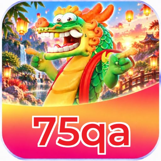 Interface da plataforma 75qa mostrando slots populares e bônus de boas-vindas